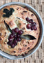 Foccacia brød bagt med druer