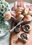 Hveder serveret med Crema di Nocciolata