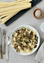 Pasta med svampe og trøffelolie